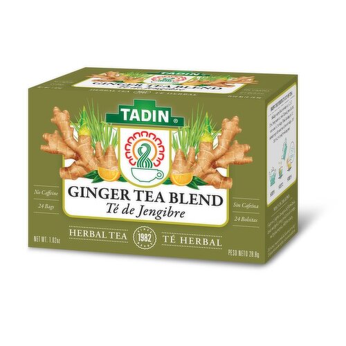 Tadin Ginger Tea, Caffeine Free, Herbal Tea
